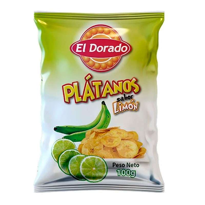 Chips de plátano con limón 100g El Dorado