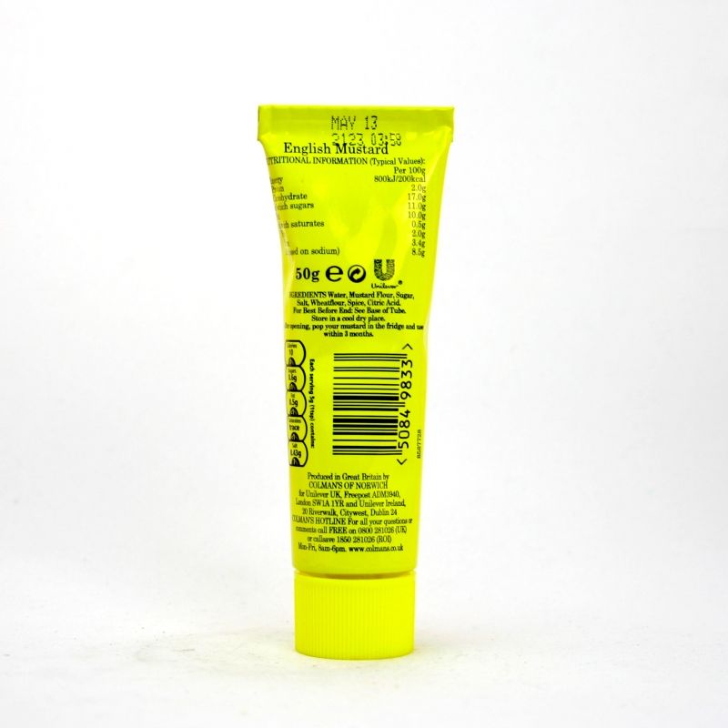 Mostaza inglesa en tubo Colman's 50 g Colman's www.cocinista.es